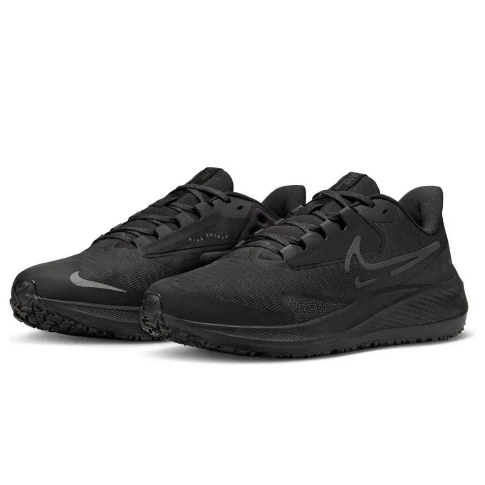 Nike Air Zoom Pegasus 39 Shield Men's Size 12 Black Athletic Shoes DO7625 001
